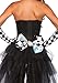 Leg Avenue Women's Alice Oversized Bow, Black/White, One Size