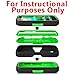 Phone Case for Alcatel Onetouch Pop Icon Rugged Heavy Duty Armo Cover Green Stand A564c 7040