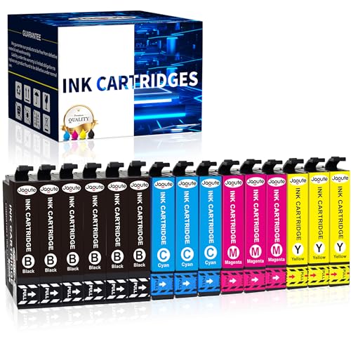 Jagute Compatible Ink Cartridges for XP 2200 WF 2930 for Expression Home XP 4200 XP 2205 XP 3205 XP 4205 Workforce WF-2910 WF-2930DWF WF-2950 (15 Packs, Black/Cyan/Magenta/Yellow)