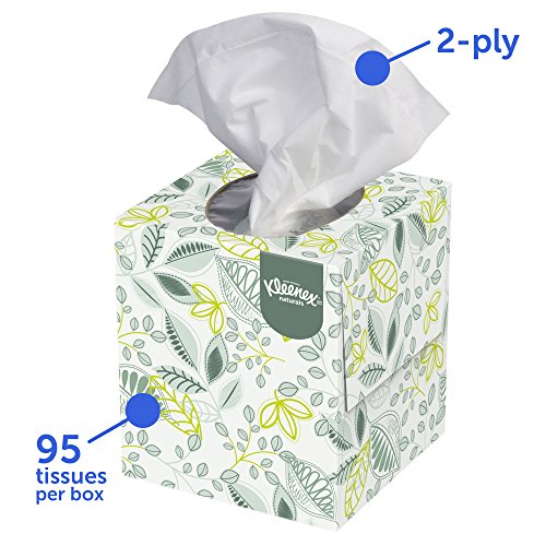 Kleenex Professional Naturals Boutique Facial Tissue Cube for Business