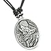 BestAmulets Amulet Howling Wolf Moon Wild Powers Lucky Charm Leather Pendant Necklace