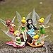 WAREHOUSEDEALS Tinkerbell Fairy Princess PVC Figures Birthday 6pcs Cake Topper Figurine Miniature Garden Decor Toys