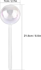 [Tomorotec] 6 Pack Light Iridescent Glass Self-Watering Spikes Iridescent Color view 2
