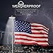 MOICO Solar Flag Pole Light, 42 Super-Bright Solar Powered LED Flagpole Light, Waterproof Solar Light for in-Ground Poles 15-20 Foot, Energy Saving LEDs, Auto On/Off Night Lighting