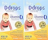 Ddrops Baby 400 IU, 90 drops 2.5mL (Pack Of 2)