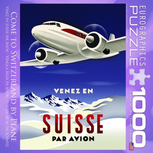 Come to Switzerland by Plane Puzzle, 1000-Piece