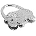 Grtdrm ZoCr Elephant Style Premium Foldable Handbag Bag Purse Hanger Table Hook Holder (Silver)