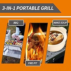 Portable Charcoal Small Grill | Easy to Assembly