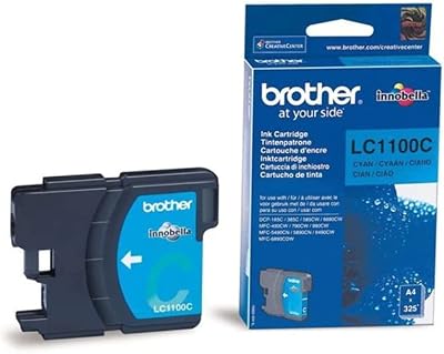 Best Price Square Brother LC-1100C Cyan Ink Cartridge Standard Yield 325 Pages