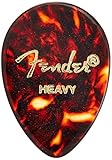 Fender 358 Shape Classic Celluloid Picks (72 Pack) for electric guitar, acoustic guitar, mandolin, and bass