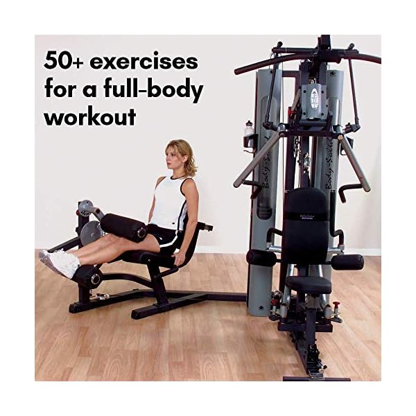 Body-Solid Multi-Station 210lbs Weights Stack Bi-Angular Gym Machine with Leg and Calf Press Attachment, Leg Strength Training Equipment, Functional Exercise Workout Station - Image 4