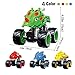 PBOX Dinosaur Monster Truck Toys,Stunt 360° Spin Friction Powered Cars for Kids,Push and Go Vehicles Toddler Toys for Aged 3-12 Year Old Boys & Girl Gift