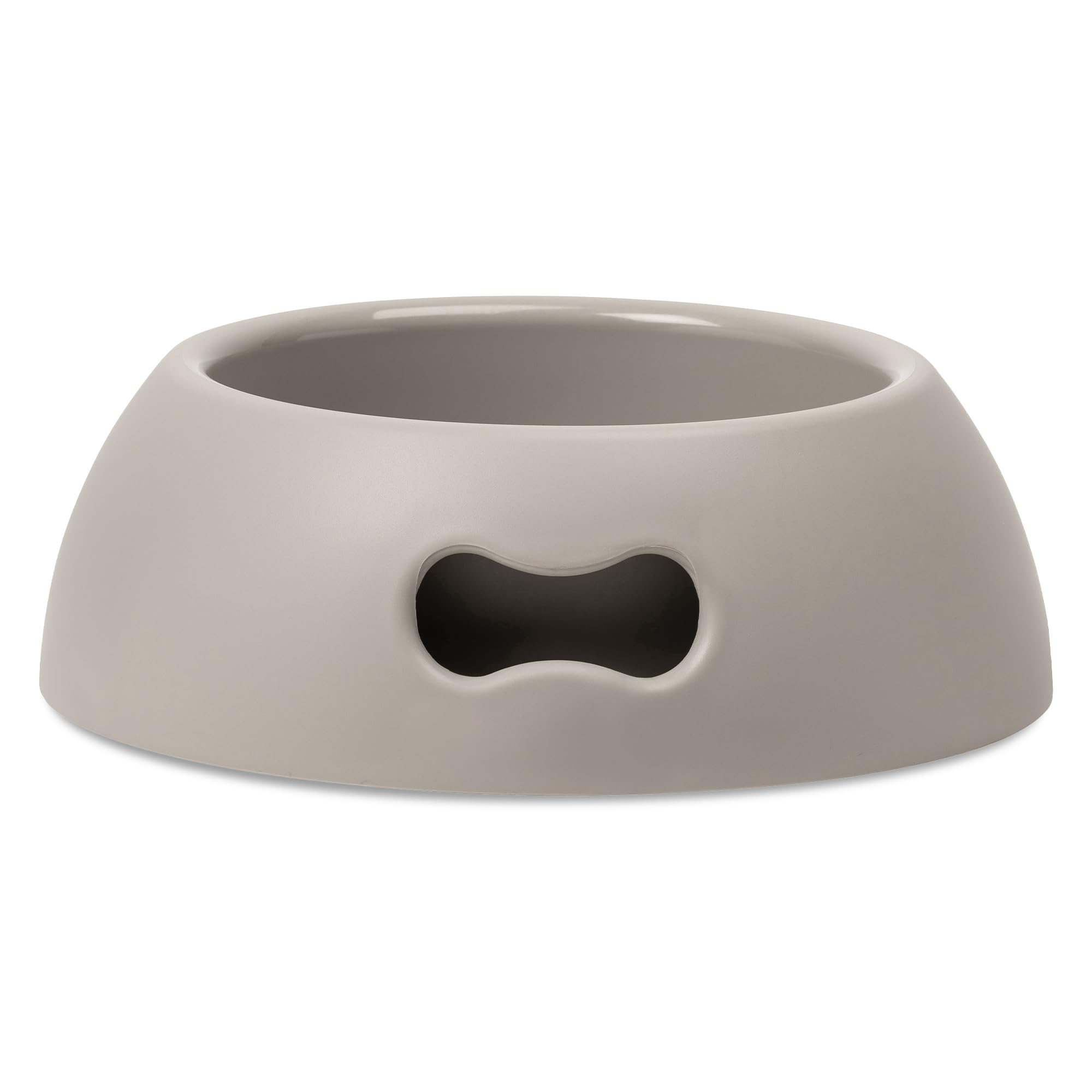 United Pets Pappy Large Dog Bowl, EcoFriendly, Italian Design, Made in Italy, Grey, Dog Bowl for Large Dogs, Capacity 2200ml (77 oz)