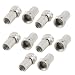 yueton Rg6 F-Type Male Twist-on Coax Coaxial Cable Radio Freqency Rf Connector Adapter 10 Pcs