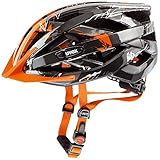 Uvex I-VO C - Casco de ciclismo unisex, color plata / naranja, talla 52-57