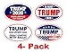 4 Pack *Oval Car Magnet* Pro Donald Trump 2020 Make America Great Variety Pack