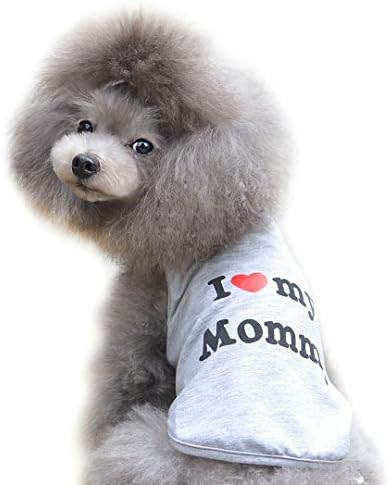 Paico Pet Cotton Dog T Shirt I Love My Mommy Size S by JAYP