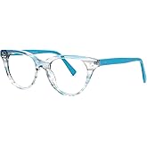 Zeelool Trendy Cat Eye Glasses Frame for Women with Non-prescription Clear Lens ZWA079045