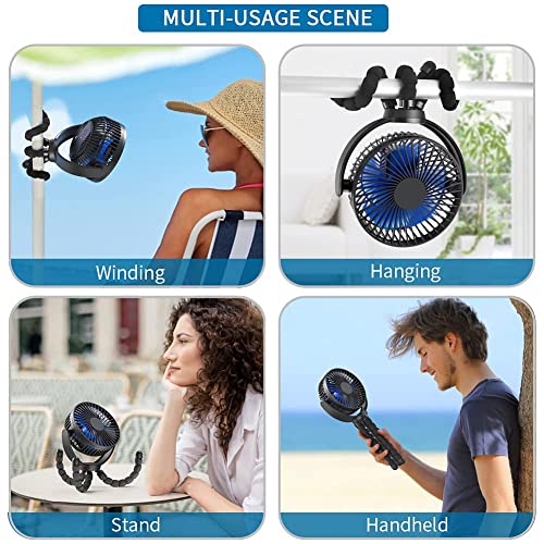 Portable Treadmill SELINA Rechargeable Clip-On Fan For Peloton