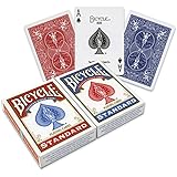 Bicycle Playing Cards - Poker Size - 2 Pack, RED & BLUE