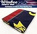 WINBEE North Carolina State Flag 3x5 Ft - Double Sided Embroidered, Heavy Duty Nylon, Sewn Stripes, Brass Grommets and Waterproof UV Protected. All Weather American North Carolina NC Flags Banner Great for Ondoor and Intdoor Decor