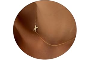 Kyerlyn Necklace for Women, Dainty Airplane/Swallow/Lightning Necklace Sideways Necklace Pendant Trendy Adjustable Chain Simple Choker Everyday Gifts