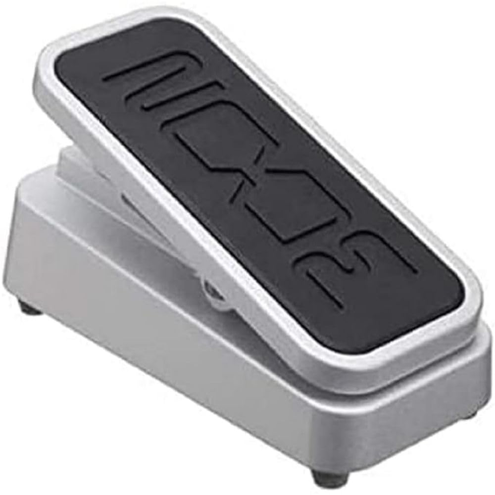 ZOOM FP02M Expression Pedal – Real-time control for volume, wah, pitch, modulation, reverb, and effects in guitar and bass setups, metal housing, silver black