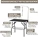 SUNCOO 36 in Foldable Pet Dog Cat Grooming Table Professional Drying Trimming Table,Portable Groomer Station w/Adjustable Arm, Noose, Mesh Tray,Heavy Duty Steel