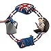 BubbleBum Inflatable Backless Travel Booster Car Seat, Union Jack