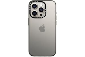 CASETiFY Compact Case for iPhone 15 Pro [2X Military Grade Drop Tested / 4ft Drop Protection] - Clear Black