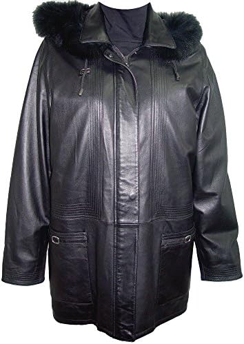 50044 STANDARD Grade Genuine Black Soft Supple Light Lambskin Leather Classic...