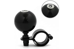 ASLEY 8 Ball Steering Wheel Spinner Knob – Universal Fit Brodie Knob for Semi Truck, Car, Tractor, Lawn Mower – Adjustable Clamp with Rubber Padding, Easy One-Hand Steering Control