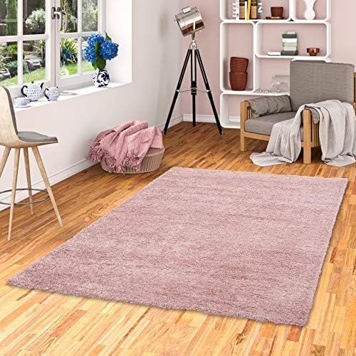 Pergamon Aloha - Shaggy Carpet High Pile Long Pile - Mix Old Pink - 7 Sizes