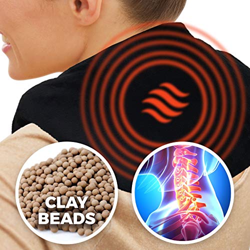 Heating Pad for Neck and Shoulders Microwavable Moist Warming Wrap Hot