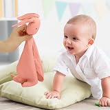 Vicloon Baby Comforter Blanket Rabbit Design 31x31 cm Pink Organic Cotton view 6