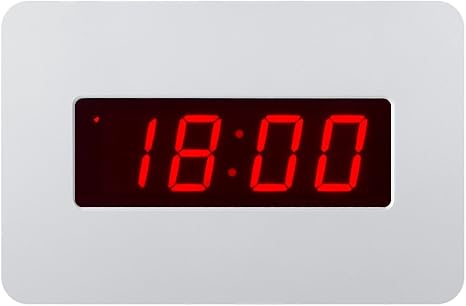 timegyro reloj de pared digital con pilas reloj de alarma de escritorio para durmientes pesados blanco
