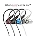 ROCUSO Noise-Isolating Musician's in Ear Monitor, Wired Over Ear Headphones with Microphone,Sport Earbuds for Running,Jogging,Gym,Compatible with iPhone, Cell Phones,Computers (Black)