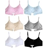 Herepai Big Girls Bra Comfort Flex Fit Seamless for Girl Teens with Adjustable Straps, Pull-on Design