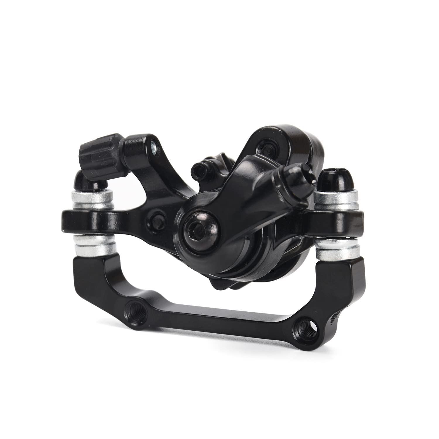 TOBWOLF 1 Pair MTB Front & Rear Cable Disc Brake Aluminum Alloy Caliper Post Mount, 2PCS 160mm Stainless Steel 6-Bolt Disc Rotors for Mountain Bike Road Bike Folding Bike BMX