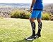 ABD ATHLETE INC. Plus Size Compression Socks 4 Wide Calf, Big and Tall, Men & Women 15-20 mmHg Reduce Pain Swelling. Maternity Nurse Travel Diabetic & Medical (WF MED, Black)