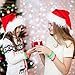FEPITO 35 Pieces Christmas Wristband Silicone Wristbands Rubber Band for Christmas Party Decoration 7 Merry Xmas Patterns
