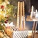Craft Christmas Wrapping Paper Set - All Occasion Brown Kraft Wrap Kit - 4 Rolls Plus Twine and Gift Cards - Modern Rose Gold Polka Dot Design - Perfect for Birthdays, Weddings, Holidays & More