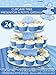 Baby Blue Cardboard Cupcake Stand - 12