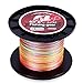 Sougayilang 500m/547Yards 4 Strands 12lb-72lb Multifilament Pe Superbraid and Braided Fishing Line (Grey Yellow Black Green Multicolor)