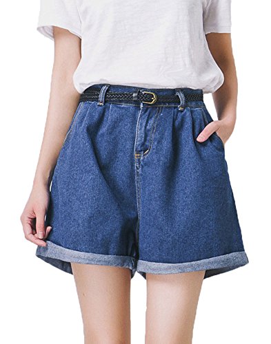 high waisted denim shorts india