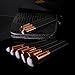 Makeup Brushes, VANDER LIFE Professional Travel Rose Gold Makeup Brush Set 11Pcs with Case Organizer Crocodile Skin