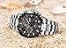 Mens Watches Fashion Sports Quartz Watch Stainless Steel Silver with Gold Strap Top Brand Luxury Simple Style Business Watch Waterproof 30M (Silver with Black)