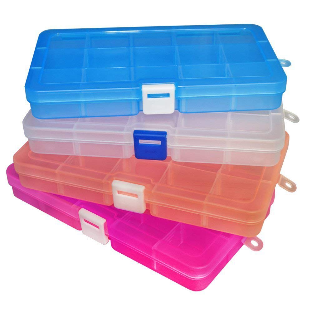 gotyou 4 Piezas Caja de Almacenamiento de Plastico,Caja Compartimentos