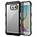 Samsung Galaxy S6 Edge Case - Poetic [Affinity Series] - [TPU Grip Bumper] [Corner Protection] Protective Case for Samsung Galaxy S6 Edge (2015) Frost Clear/Black (3-Year Manufacturer Warranty From Poetic)