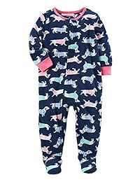 Pijama de pijama de pijama con pie de Big Girls Footer de Carter